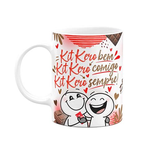 Caneca P Scoa Divertida Kit Kero Bem Comigo Sempre Fun Geek Store