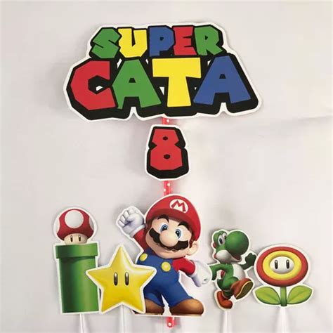 Cake Topper Pincho Adorno Torta Mario Bros En Venta En Lan S Bs As G B