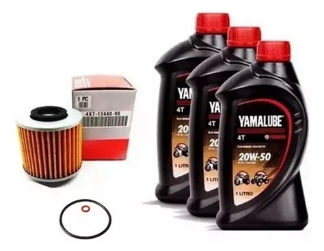 Kit Troca Oleo E Filtro Original Xt Yamalube W L