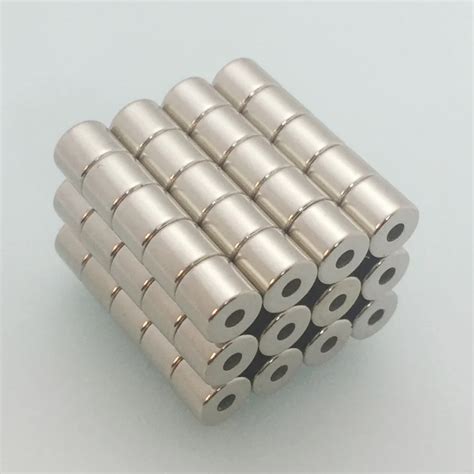 50pcs Dia6 Dia2x5mm Hole 2mm Small Round NdFeB Neodymium Ring Magnets