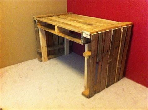 Ideas For A Useful Pallet Desk From Recycled Pallets Pallet