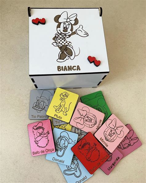 Jogo Da Mem Ria Minnie Mdf Personalizado Elo