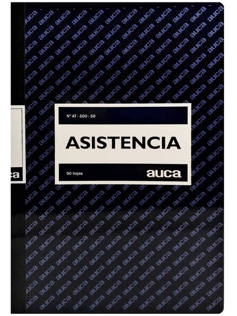 Libro De Asistencia 50 Hojas Pack 12 Un Cuotas sin interés