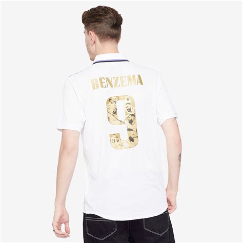 Adidas Real Madrid Authentic Benzema Ballon Dor Home Shirt