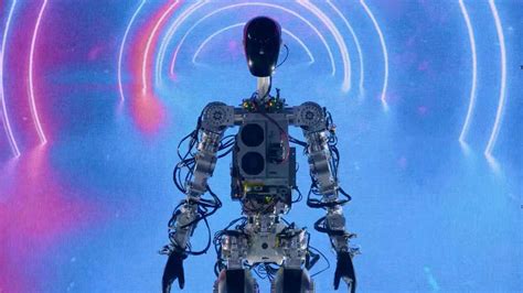 elon musk unveils teslas humanoid robot optimus techgig