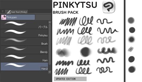 Clip Studio Paint Brushes Anime Brushs Pack Brush Bundle Pack Anime