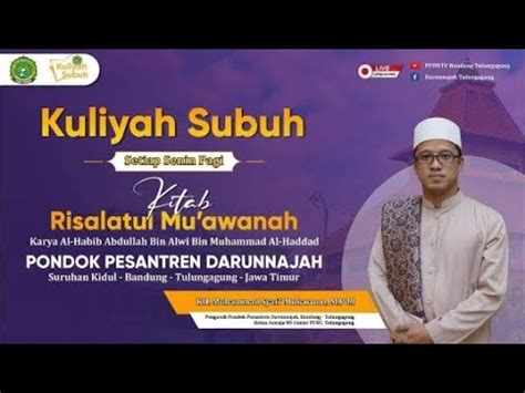 Kuliah Subuh Risalatul Mu Awanah