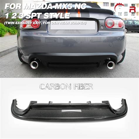 Carbon Diffuser Racing For Mazda Mx5 Roaster Miata Nc 1 2 3 Spt Style