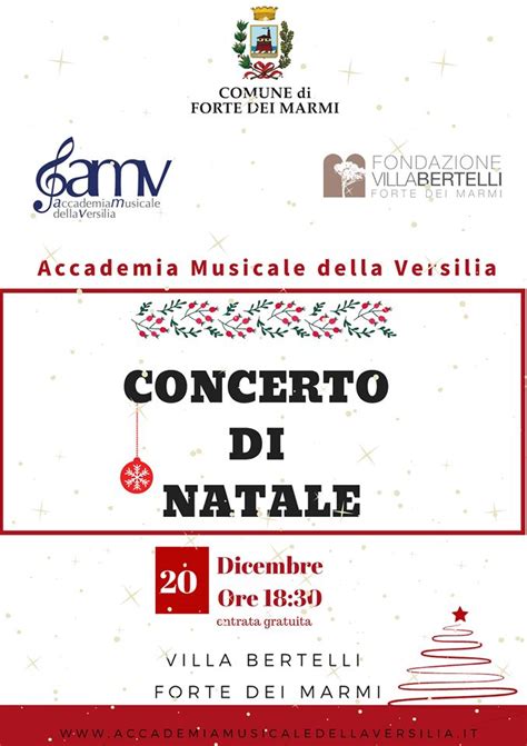 Concerto Di Natale A Villa Bertelli Versiliatoday It