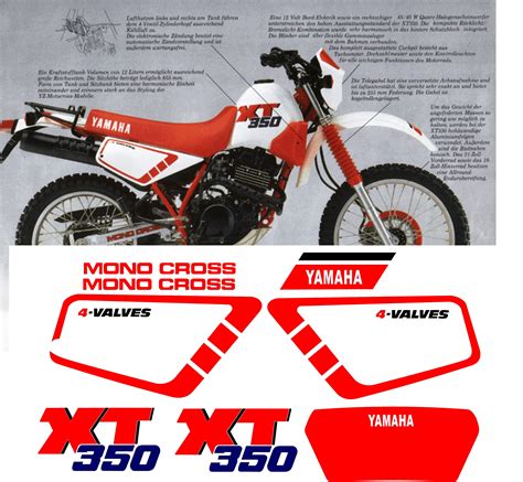 YAMAHA XT350 XT 350 Stickers Decals Aufkleber Autocollant Pegatinas Etsy