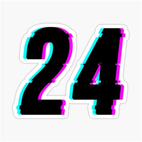 "24" Sticker for Sale by FabzzFR | Redbubble