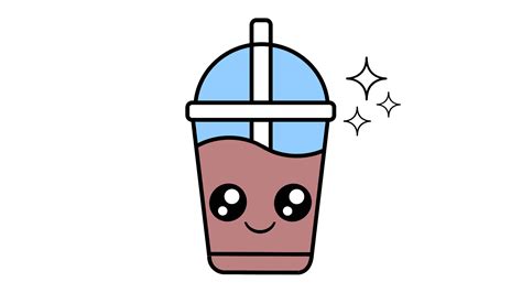 How To Draw A Cute Drink Cup