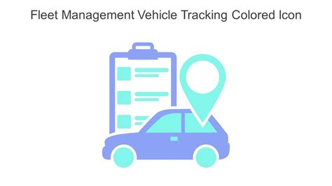 Fleet Management Vehicle Tracking Colored Icon In Powerpoint Pptx Png