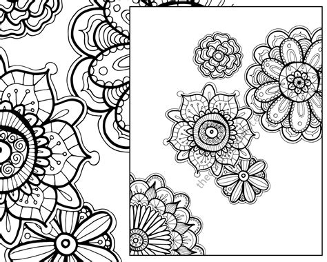 Henna Coloring Sheets Coloring Pages