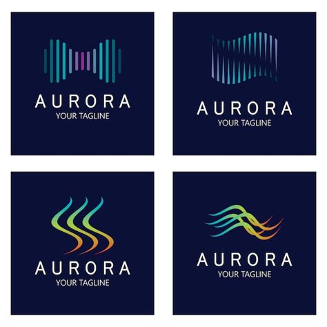 Premium Vector Aurora Logo Design Icon Illustration Vector Template