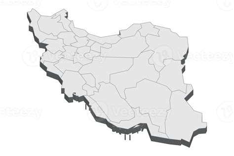 3d Map Illustration Of Iran 12024985 Png