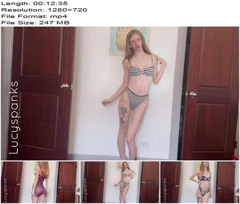 Lucy Spanks Bratty Lingerie Body Worship Femdom Pov Ass Worship Female Domination Club