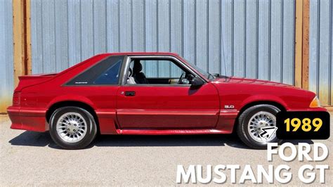 1989 Ford Mustang Gt 1 Owner Fox Body Gt In Dark Canyon Red Youtube