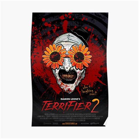 Terrifier 2 Art The Clown Sunflower Sunglasses Movie Poster Poster For Sale By Betterdaze