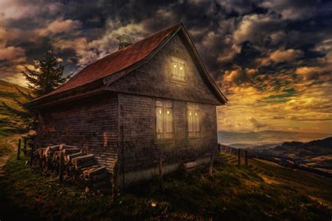 cloud, House, Treatment, Good, Night, Sky Wallpapers HD / Desktop and ...
