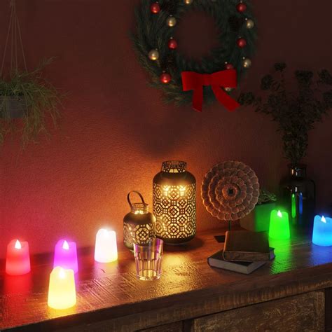 Velas Pequenas Led Sem Chama Pcs Colorido Boutikxl Loja Online