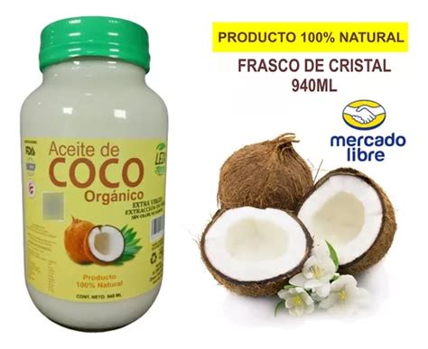 Aceite De Coco Org Nico Sin Olor Ni Sabor Ml