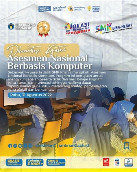 ASESMEN NASIONAL BERBASIS KOMPUTER SMK KRIAN 2 Sidoarjo