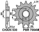 Pignone PBR Passo 530 15 Denti Per Ducati 750 PASO 1S 1987 7004M 15