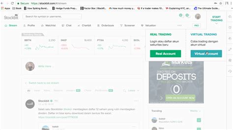 Stockbit Virtual Trading Simulasi Investasi Saham Paling Nyata