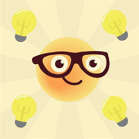 nerd emoji with glasses 11143634 Vector Art at Vecteezy