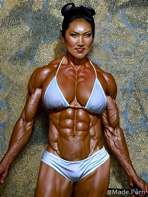 Porn Image Of 50 Working Out Japanese Gothic Bodybuilder Bikini Woman Created By AI