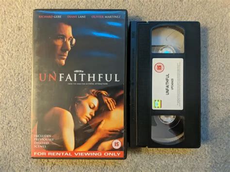 Unfaithful Vhs Video Big Box Ex Rental Large Case Fox Picclick Uk