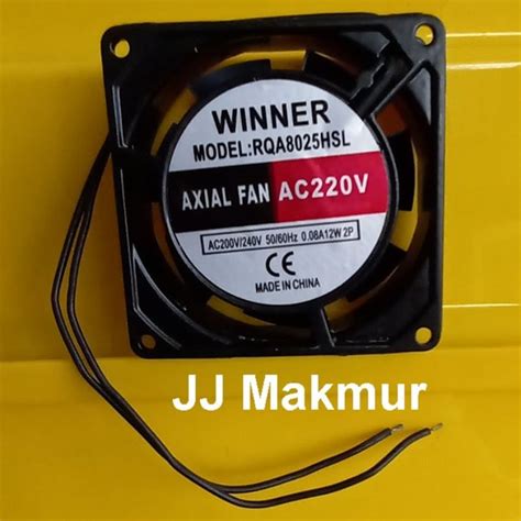 Jual Cooling Fan Winner 8x8cm 220VAC Cool Fan Kipas Angin Kotak Hitam