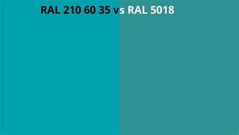 Ral 210 60 35 Vs 5018 Ral Colour Chart Uk