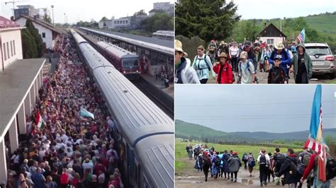 Pelerinaj De Rusalii La Miercurea Ciuc Sute De Mii De Credincio I