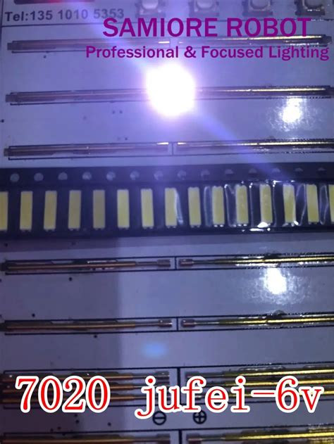 500PCS Original JUFEI LED 7020 Light Emitting Light Beads High Power1W