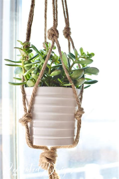 Make An Easy Macrame Plant Hanger Out Of Old Twine Recreated Designs