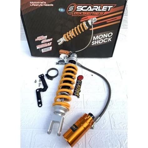 Shock Belakang Shockbreaker Mono Shock Monoshock Cross Scarlet Motor