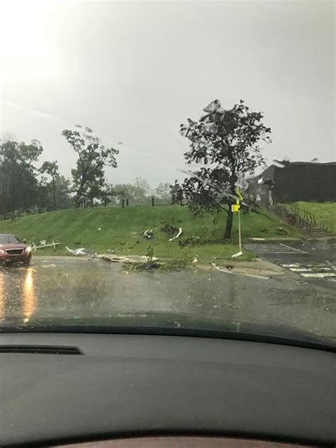 Photos Damage After Tornado Severe Thunderstorm Warnings Move Through