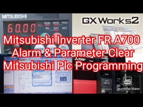 Mitsubishi Inverter Fr A Alarm Parameter Clear Mitsubishi Plc