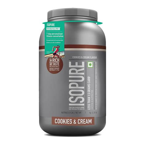 Isopure Whey Protein Isolate Powder with Vitamins for Immune Support ...