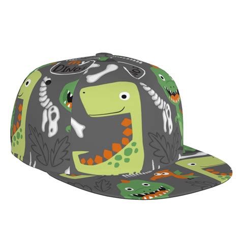 Ocsxa Cartoon Dinosaurs Men Women Adjustable Baseball Cap Performance