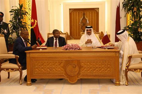 Angola E Qatar Assinam Acordos Para Refor O Da Coopera O Em V Rios