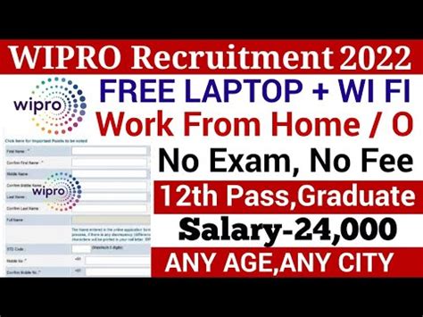 Wipro Recruitment Online Form Wipro Vacancy Work