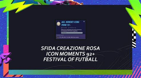 FIFA 21 Sfida Creazione Rosa Icona Prime Moments 92 Garantito