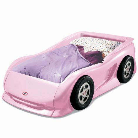 Pink Sports Car Twin Bed for $299.99 #littletikes | Kids car bed ...