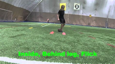 Soccer Drills Improve Ball Control 4 Cone Exercise Far Foot Series Part 1 Youtube