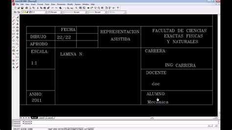 Rotulo Parte4 Autocad 2000 PLFYmens YouTube