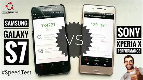 Samsung Galaxy S Vs Sony Xperia X Performance Speedtest