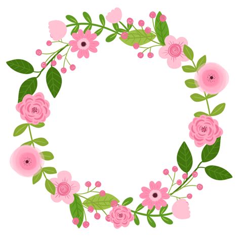 Floral Border Wreath 20981414 PNG